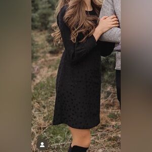 Jcrew‎ black long sleeve mini dress